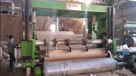 Orbit Slitter Rewinder Machine For Kraft And Board Paper Mill Youtube