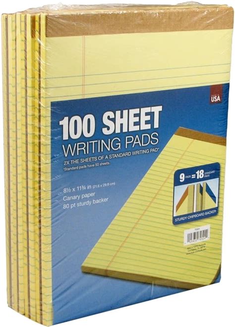 Amazon Tops Sheet Legal Pads Pack Of Pads Canary Yellow