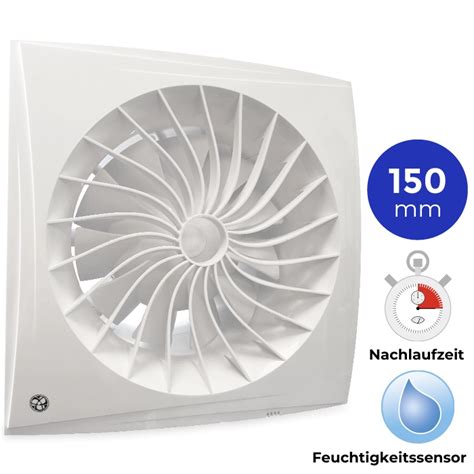 Badkamer Ventilator Blauberg Sileo H Ventilatieshop