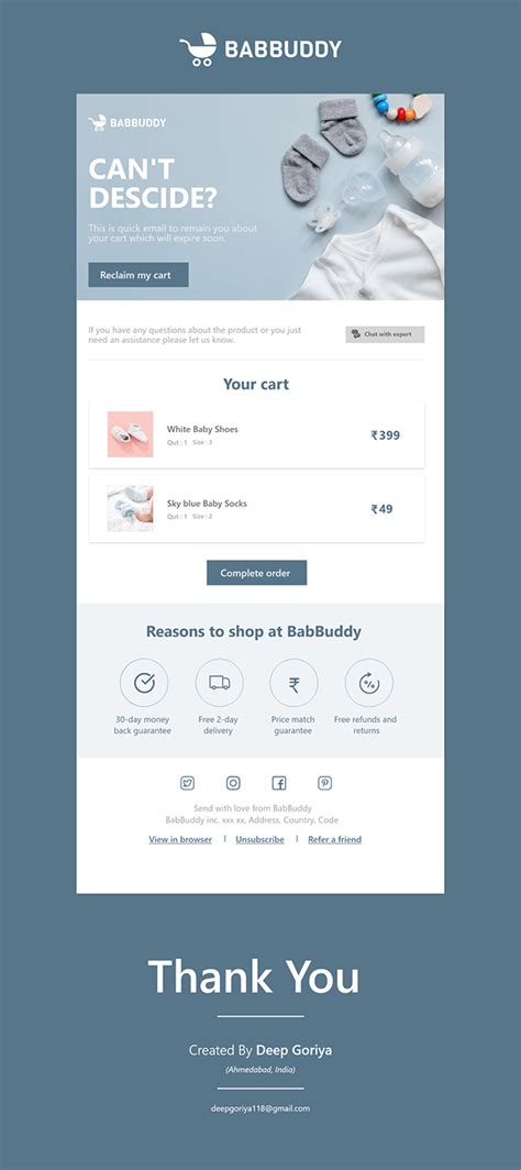 Email Design Template :: Behance