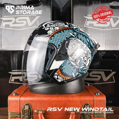 Jual HELM RSV NEW WINDTAIL RYUJIN HELM HALF FACE HELM RSV WINDTAIL