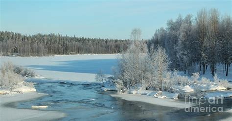 Frozen lake 2 Photograph by Ramoush Sh - Fine Art America