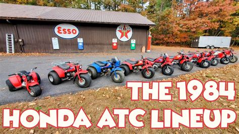 The 1984 Honda Atc Lineup Atc 70 110 125m 200s 200m 200x 200e 200es And 250r Youtube