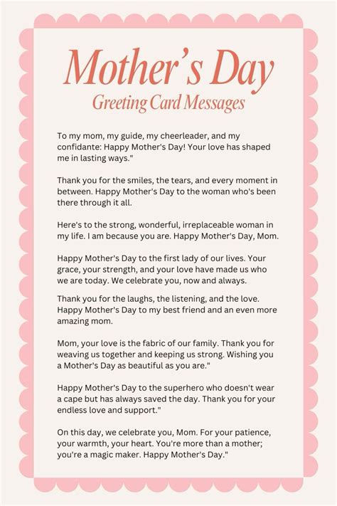 Heartfelt Mother S Day Greeting Card Messages Artofit