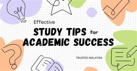 effective study tips  academic success