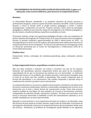 La Glosa Y El Subrayado Articulo Pdf