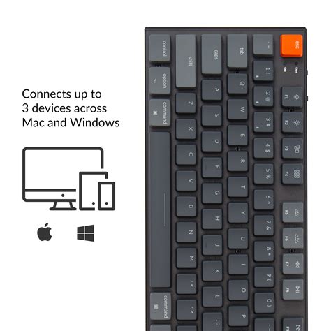 Keychron K RGB Hot Swappable Tenkeyless Layout Ultra Slim Wireless Bluetooth Wired USB