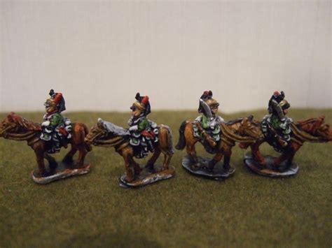 4 French Dragoons Lancer Miniatures