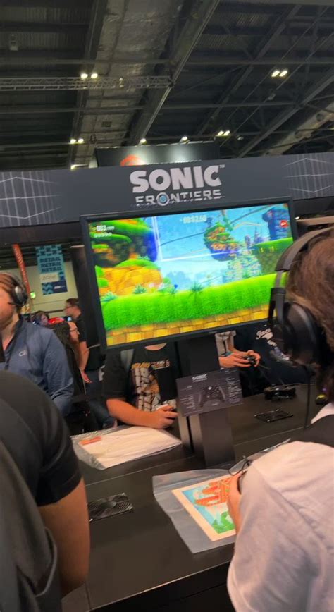 Jay On Twitter Sonic Frontiers EGX LONDON 2D Green Hill Zone