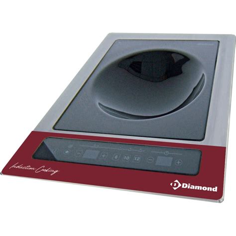 Plaque à induction wok encastrable 6 kW TRI touches tactiles Diamond