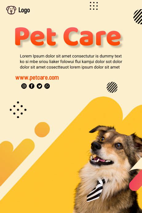 Pet Care Template Postermywall