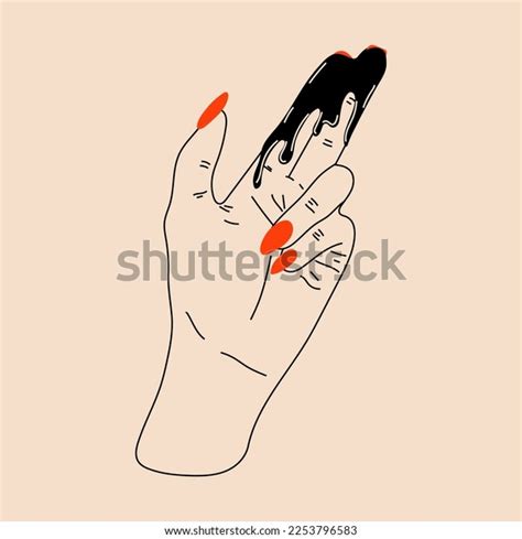 Sexual Hand Gesture Hand Finger Simulating Stock Vector Royalty Free