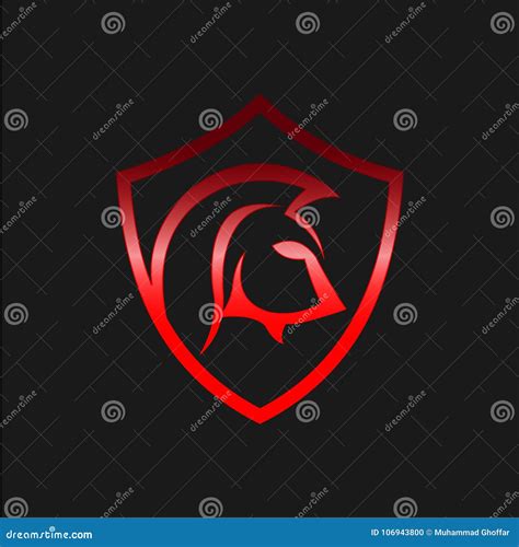 Spartan Logo Spartan Warrior Vector Design EPS 8 EPS 10 Stock Vector