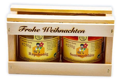 Imkerei Beck Deutscher Honig Im Weihnachts Geschenkset Bienenhonig