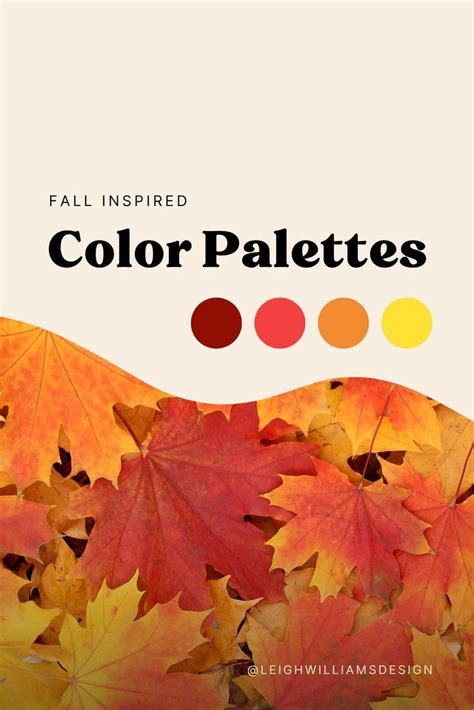 Fall Inspired Color Palettes | Freelance graphic design, Web design ...