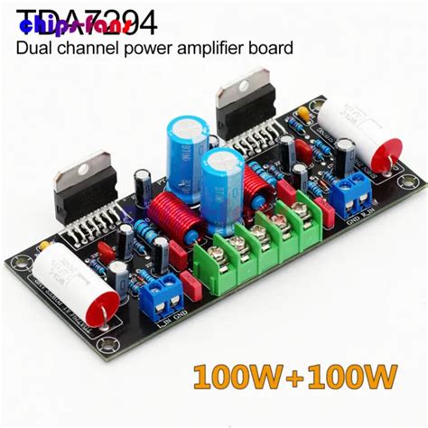 Dual Channel Tda Audio Hifi Power Amplifier Board Diy Parts Kit Pcb