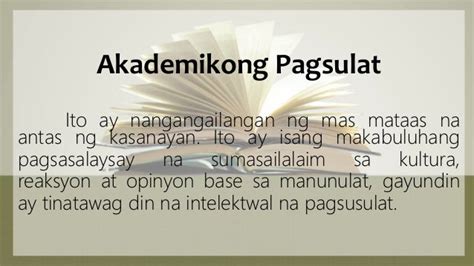 Bakit Isang Proseso Ang Akademikong Pagsulat J Net Usa