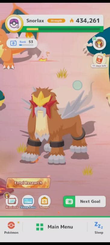 Playing Pokemon Sleep And Made A Horrible Pre Sleep Realization Entei