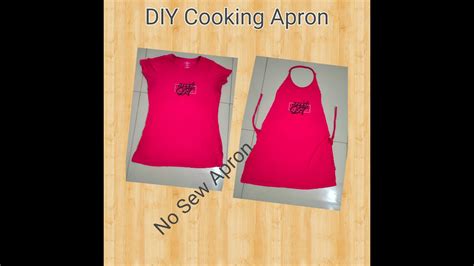 Diy Cooking Aprondiy No Sew Apron From Old T Shirthow To Make Apron