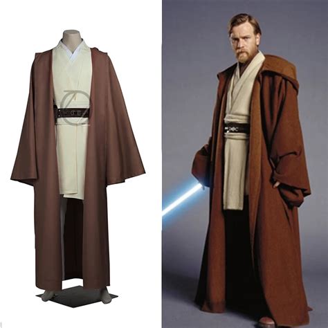 Star Wars Obi Wan Kenobi Jedi Tunic Robe Cloak Halloween Cosplay Costume For Adult Men Custom