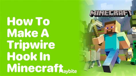 How To Make A Tripwire Hook In Minecraft Playbite