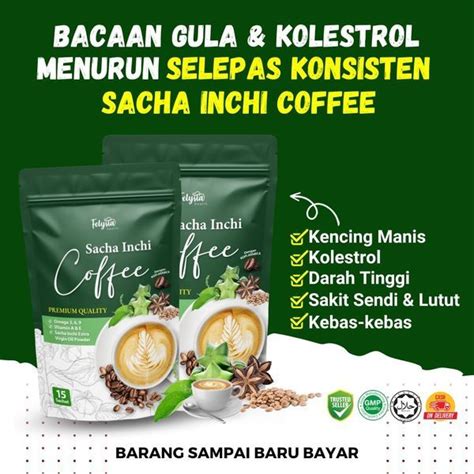 Kopi Sacha Inchi Felysia Premium Kopi Pu Amin Masalah Gula