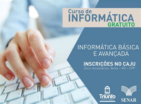 Abertas as inscrições para os cursos de informática básica e avançada