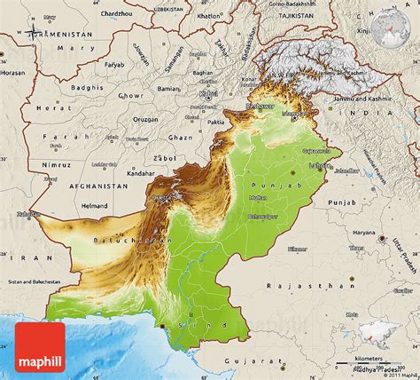 Geographical Regions Of Pakistan Map Printable Templates Free