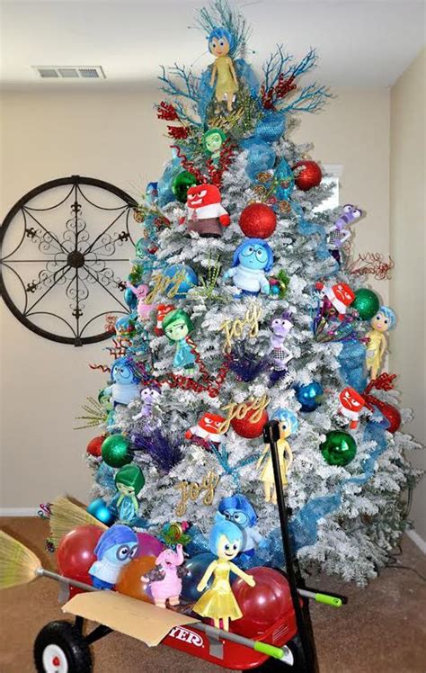 Inside Out Disney Themed Christmas Tree Christmas Tree Themes Disney