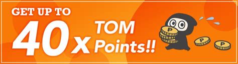 Earn More Tom Points Site Wide Tokyo Otaku Mode Tom Shop