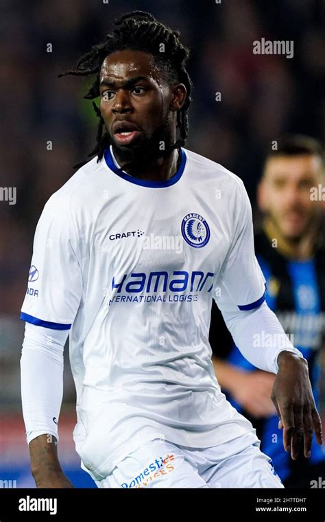 BRUGGE BELGIUM MARCH 2 Jordan Torunarigha Of KAA Gent During The