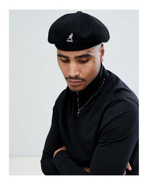 Boina Negra Kangol De Hombre De Color Negro Lyst