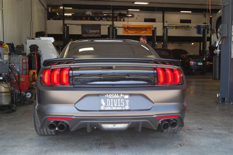 ROUSH Mustang Rear Spoiler Install Back End Shot - Car Repair ...