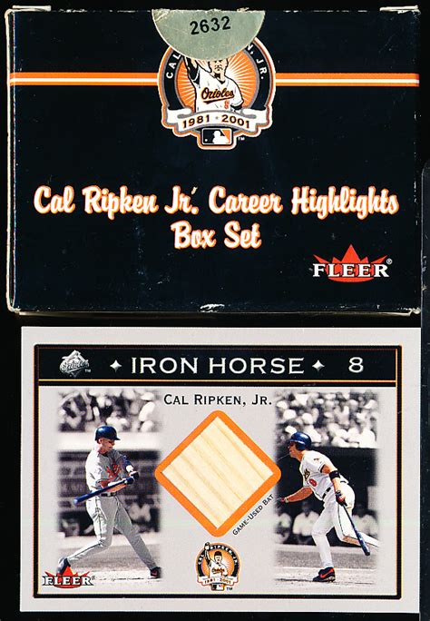 Lot Detail 2001 Fleer Cal Ripken Jr Career Highlights 1 Opened Box