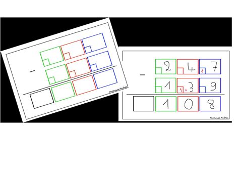 Aide Aux Soustractions Pos Es Math Matiques Ce Ce Cm Cm La