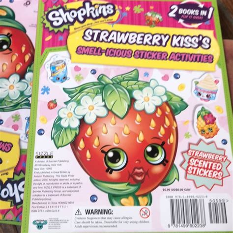 Shopkins Fruity Friendsstrawberry Kiss Sticker And Activity Book By Little Bee Books