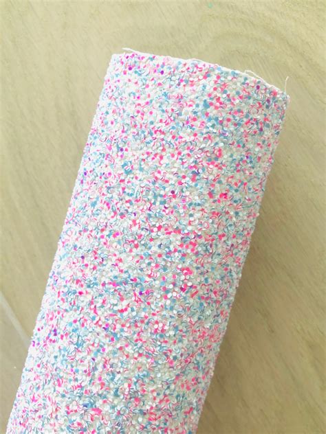 Blue Glitter Fabric, Pink Glitter Fabric, Materials for Making Hair ...