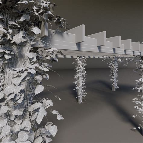 Pergola With Ivy 3d Model 19 Max Fbx Unknown Obj Free3d