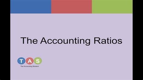 Introduction To The Accounting Ratios YouTube