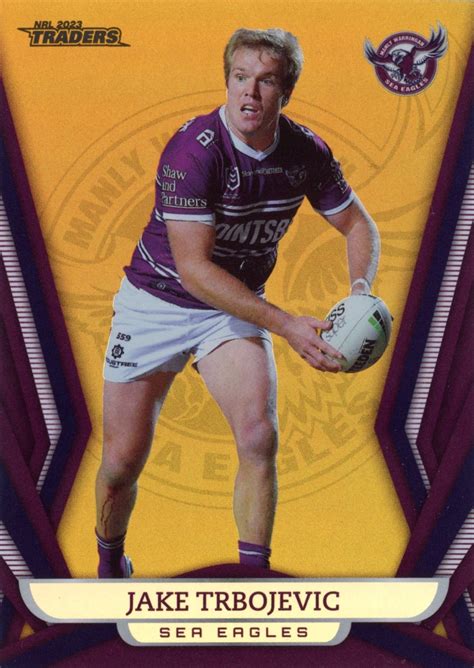 2023 NRL Traders Gold Pearl Specials GS059 Jake Trbojevic Manly Sea