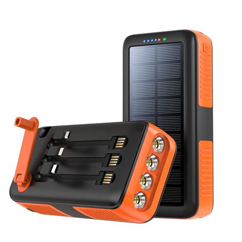 Amazon boogostore Cargador solar de 63200 mAh cargador portátil