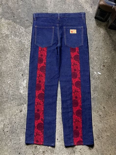 Japanese Brand 2000s Rei’s Japan Herringbone Indigo Jeans Evisu Style