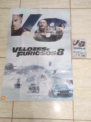 Dvd Velozes E Furiosos 8 Poster Locadora Original Usado Nf