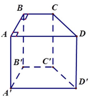 Cho hình lăng trụ đứng ABCD.A'B'C'D' có đáy ABCD là hình thang vu