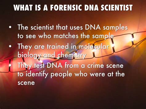 Forensic Dna Scientist By Christy Deaton