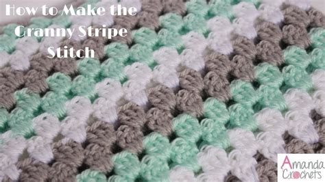 How To Make The Granny Stripe Crochet 101 Series Youtube