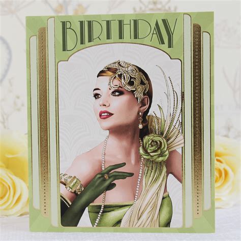 Art Deco Birthday Greeting Card 20