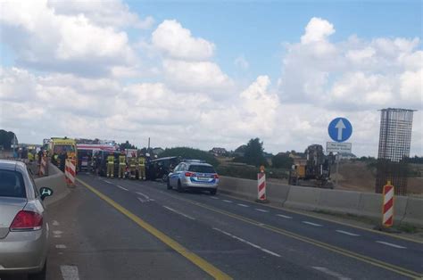 Wypadek na siódemce koło Kuklina fot Codziennik mławski Mława