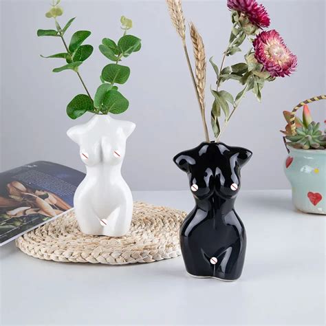 Home Decor Nordic Nude Women S Dry Flower Vase Ornaments Art