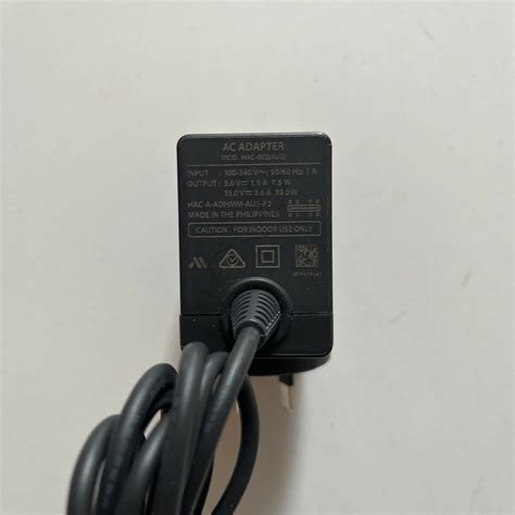 Genuine Official Nintendo Switch AC Adapter HAC-002(AUS) Power Supply ...